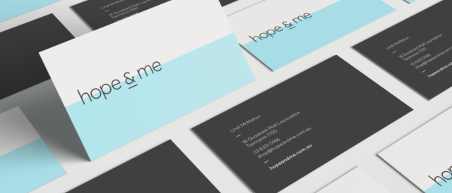 Hope and Me Business Cards Light